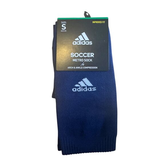 Adidas Men’s Soccer Metro Socks Blue Size Small NWT - Picture 1 of 2